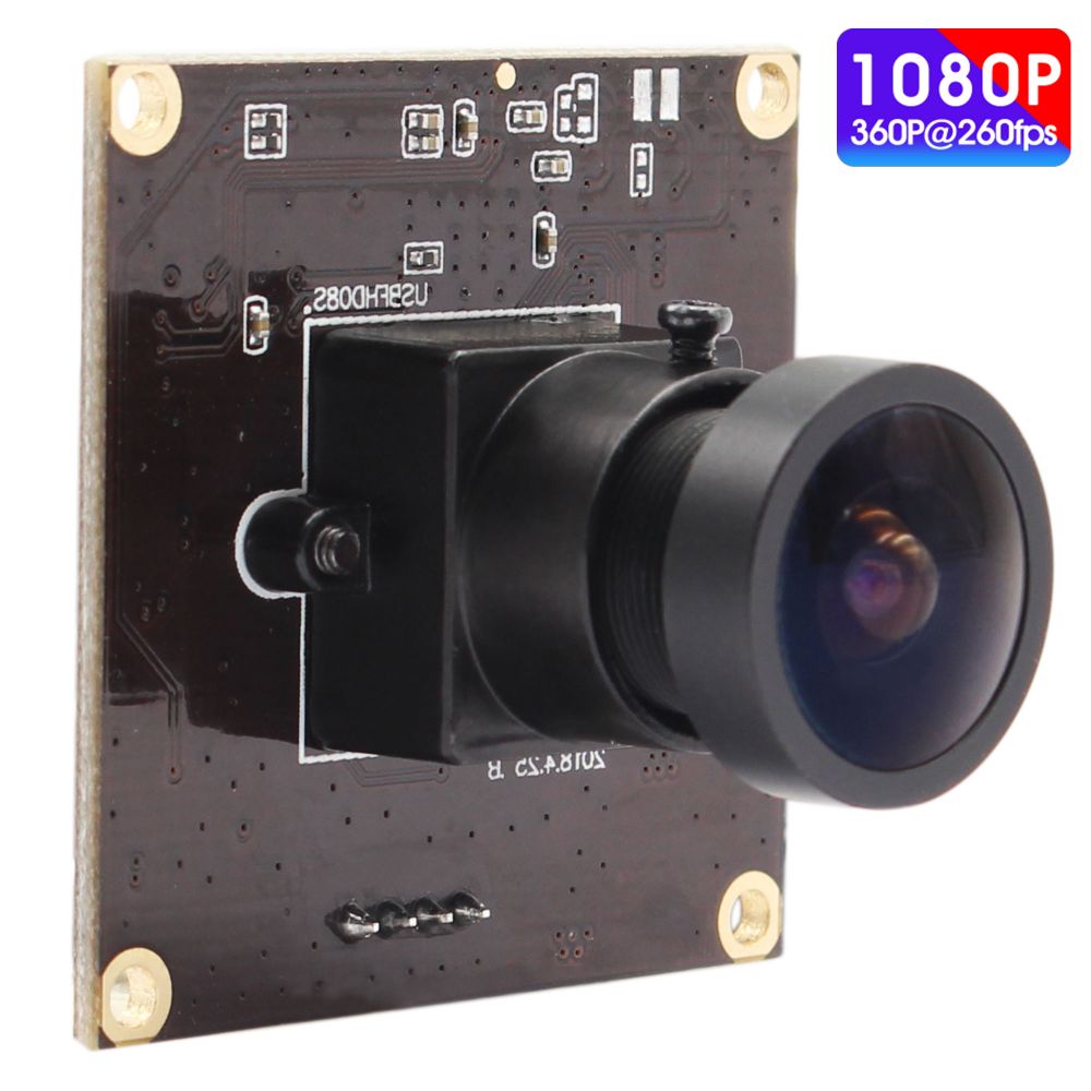 ELP 1.95mm Wide Angle Lens High Speed USB2.0 OmniVision OV4689 Color CMOS 60fps 1080P Smallest USB Camera 260fps 360P,120fps 720P